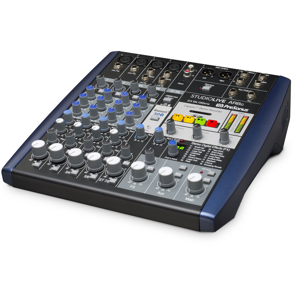 PreSonus StudioLive AR8c 8 channel USB C Compatible Audio Interface / Mixer / Recorder