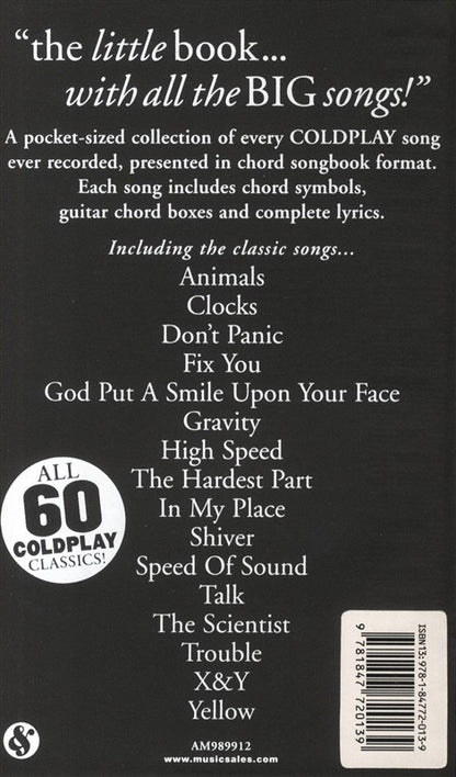 The Little Black Song Book Of Coldplay