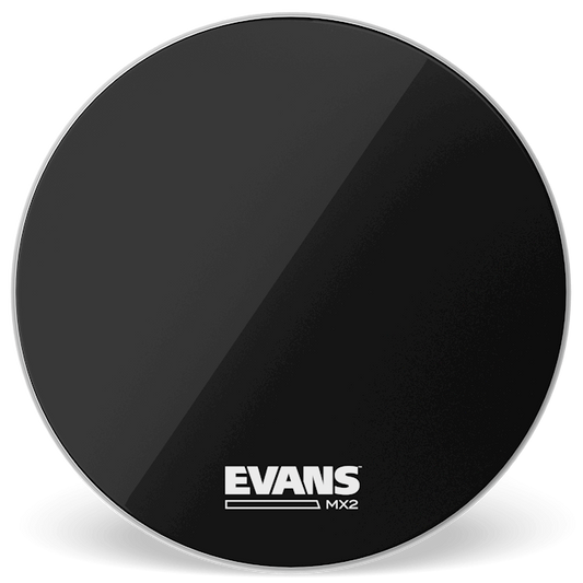 Evans MX2 Black Marching 22" Bass Drum Head