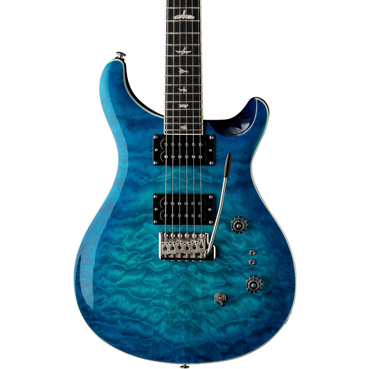 PRS SE Custom 24-08 Quilt Electric Guitar in Lake Blue