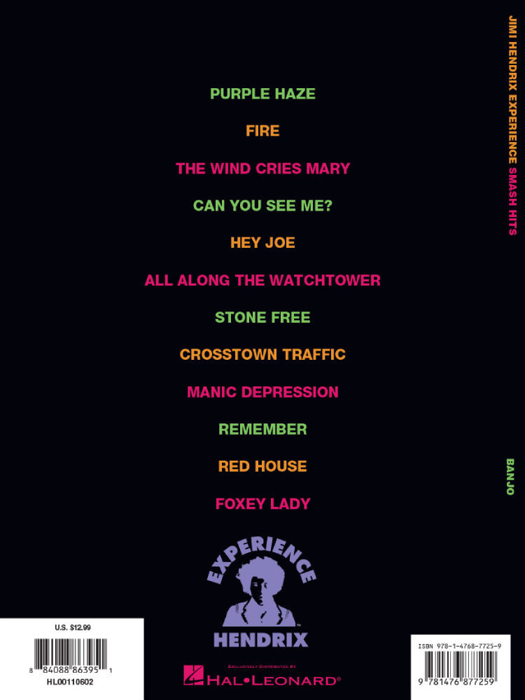 Jimi Hendrix Experience Smash Hits for Banjo
