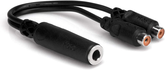 Hosa Technology YRA115 1/4 Inch TSF to Dual RCAF Y Cable