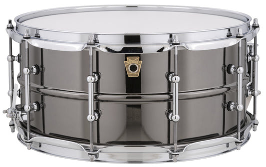 Ludwig Black Beauty 6.5" X 14" Smooth Shell Tube Lugs Snare Drum