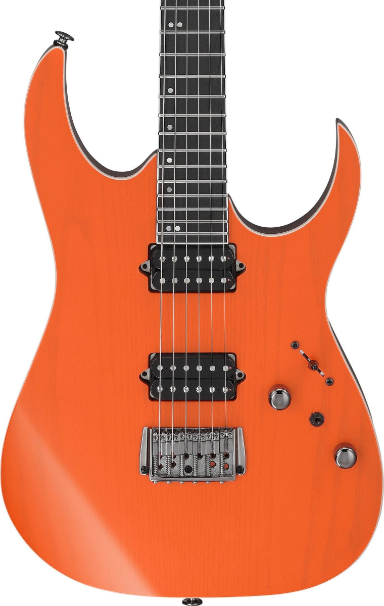 Ibanez Prestige RGR5221R Electric Guitar in Transparent Fluorescent Orange