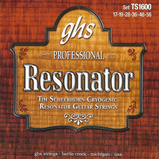 GHS TS1600 Tim Scheerhorn Resonator Guitar Strings 17-56