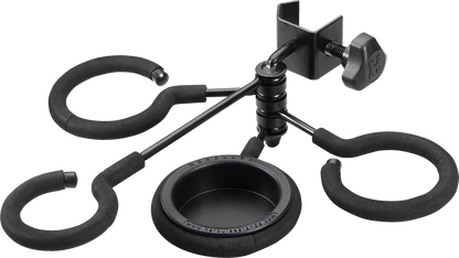 Hercules HA100 Mute Holder Clamps to Mic Stand