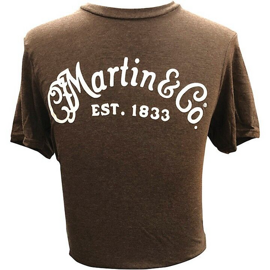 Martin CFM Logo Small Tee in Heather Brown
