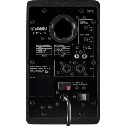 Yamaha HS3 3.5" Powered Studio Monitors Pair in Black