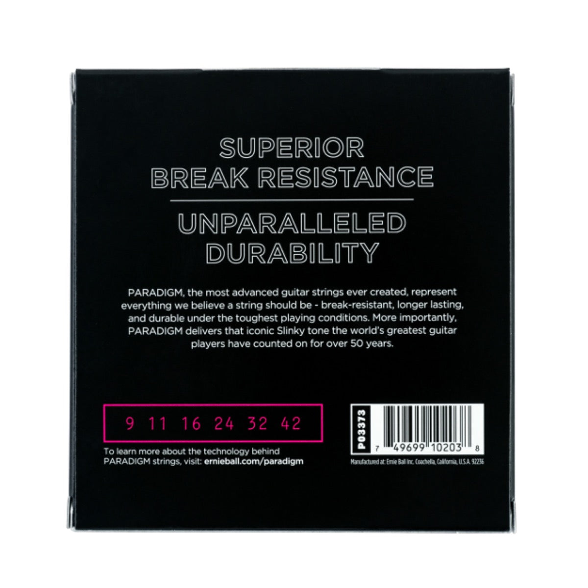 Ernie Ball 3373 Paradigm Super Slinky 3 Pack Electric Guitar Strings 9-42 Gauge