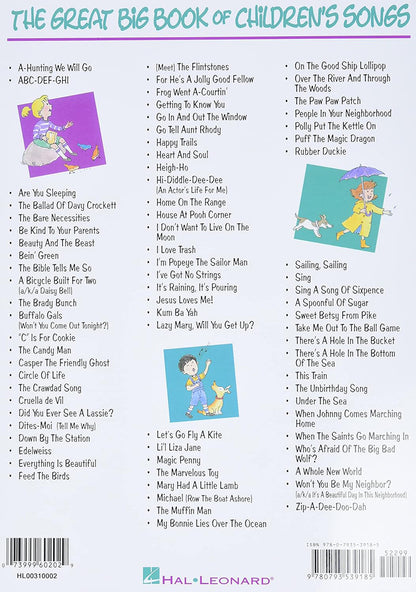 The Great Big Book Of Children's Songs PVG