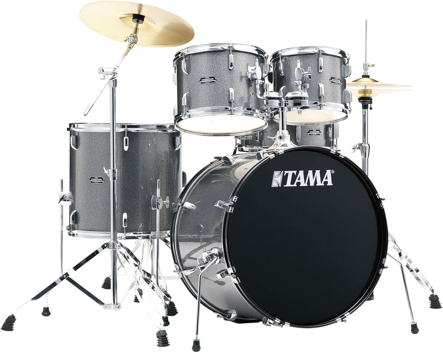 TAMA Stagestar ST52H5C 5 Piece Drum Kit in Cosmic Silver Sparkle