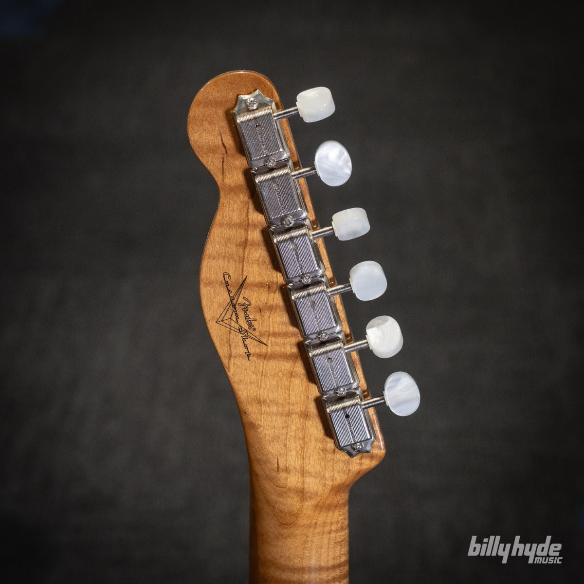 Fender Custom Shop American Custom Telecaster NOS Electric Guitar in Sapphire Blue Transparent