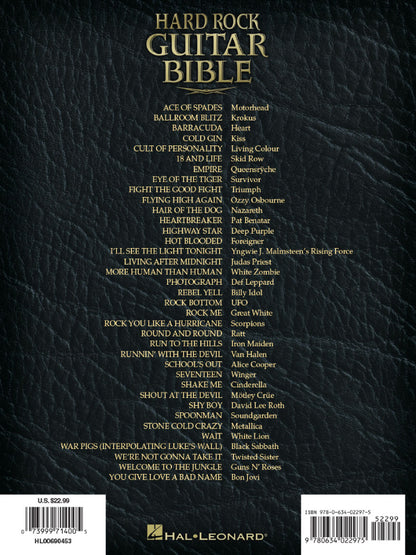 Hard Rock Guitar Bible 2nd Edition Recorded Version Guitar Tab