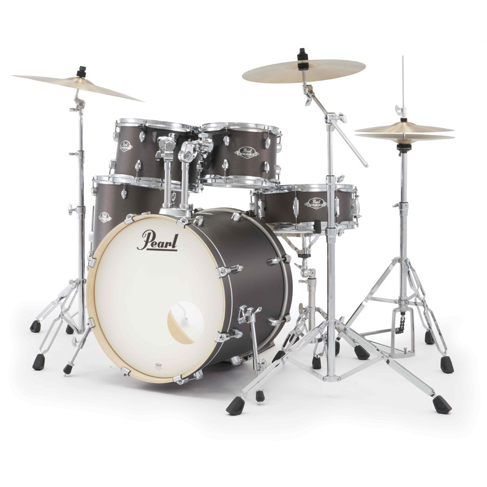Pearl Export Plus 5-Piece Fusion Kit Drum Kit with Cymbal Pack in Brushed Bronze