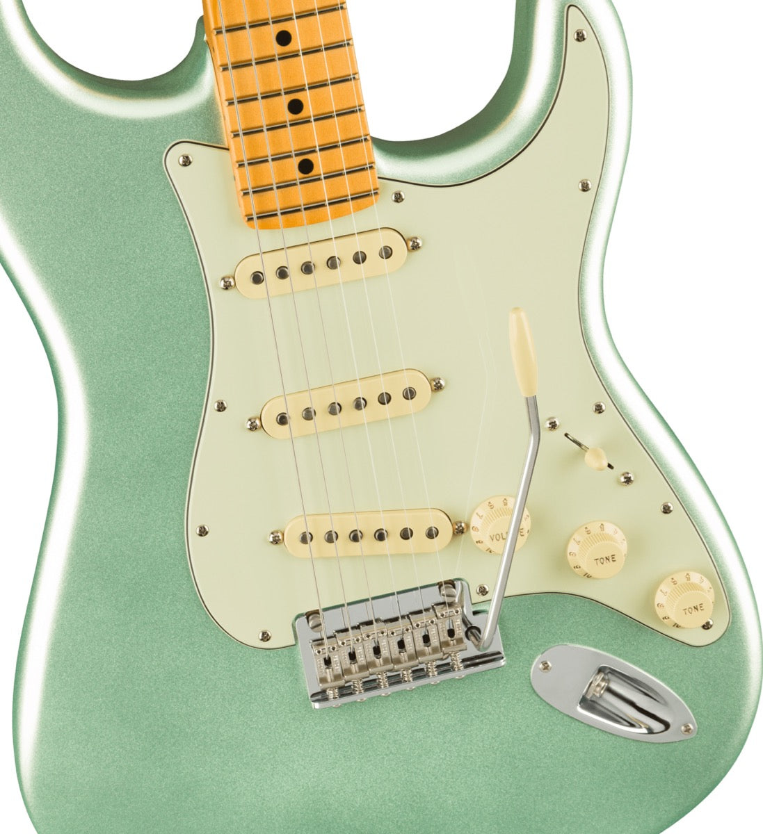 Fender American Professional II Stratocaster, Maple Fingerboard in Mystic Surf Green