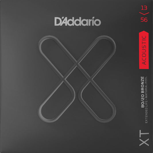 D'Addario XT 80/20 Bronze Acoustic Guitar Strings 13-56 Gauge