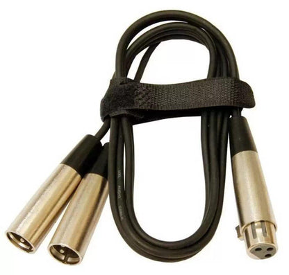 UXL PYX13 1m Y Cable XLRF TO 2xXLRM Plugs