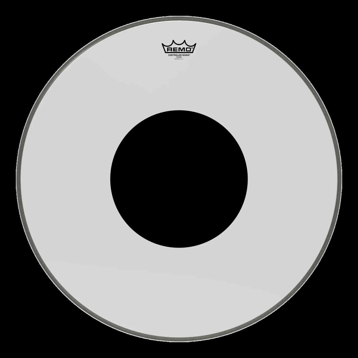 Remo Controlled Sound Clear Black Dot 24" Drumhead