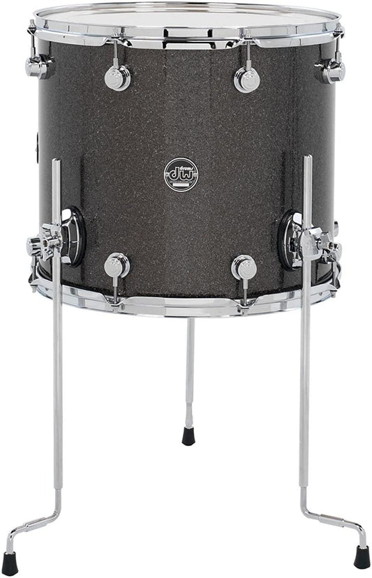 DW Performance Series Floor Tom 14x16" in Pewter Sparkle FinishPly
