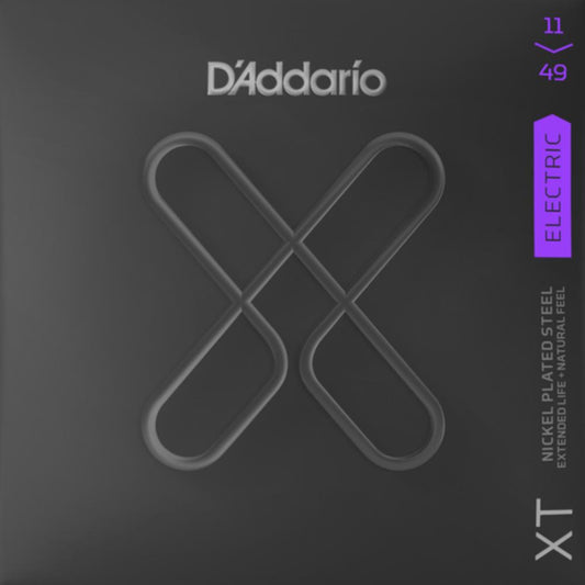 D'Addario XTE1149 XT Nickel Plated Steel Electric Guitar Strings Medium .011-.049  Gauge