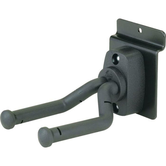 K&M Stands Guitar Slatwall Mount in Black