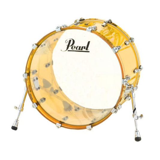Pearl Crystal Beat Acrylic Bass Drum 22x16" in Tangerine Glass