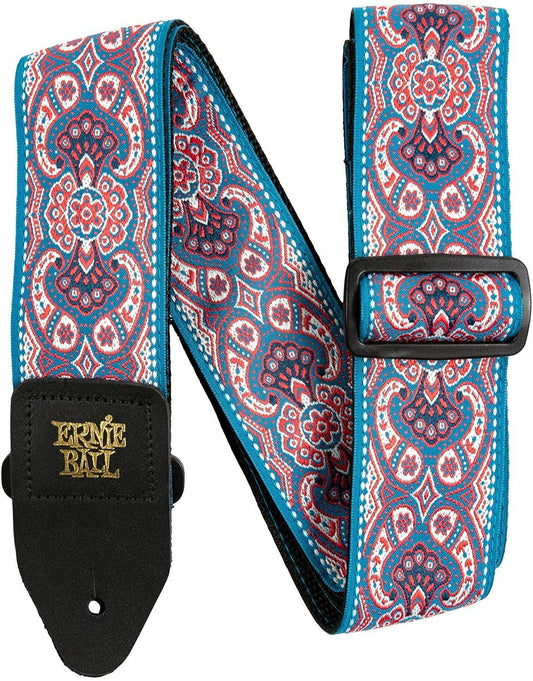 Ernie Ball Classis Jacquard Guitar Or Bass Strap in Pink Paisley