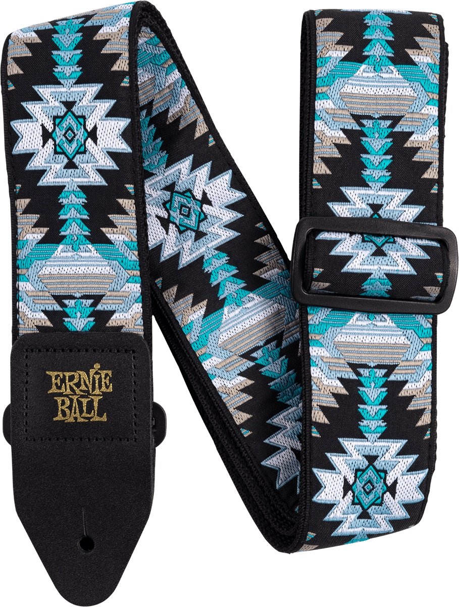 Ernie Ball Classis Jacquard Guitar Or Bass Strap in Albuquerque Blue
