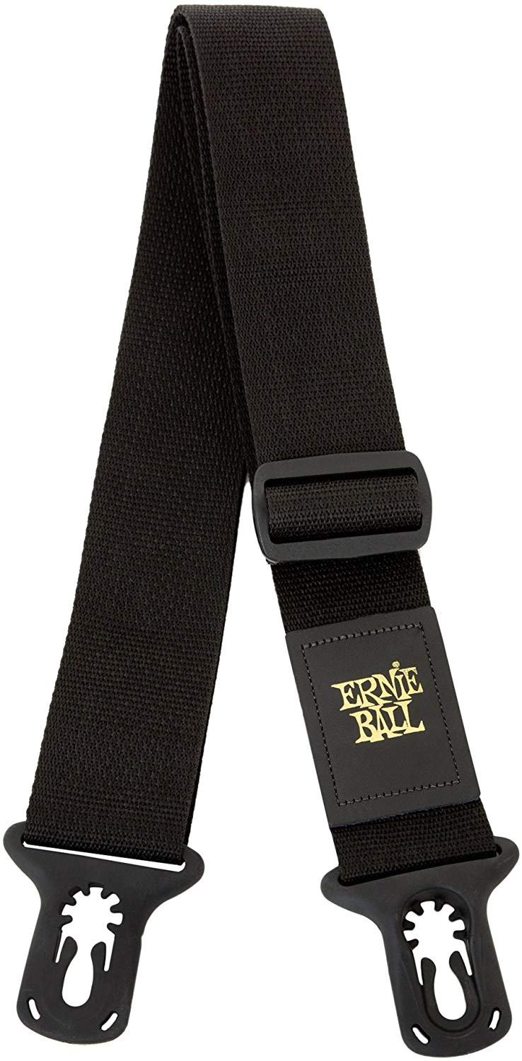 Ernie Ball Polypro PolyLock Guitar Strap Or Bass Strap in Black
