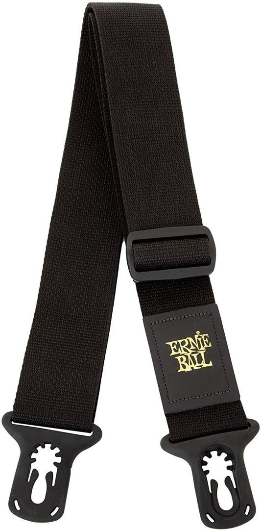 Ernie Ball Polypro PolyLock Guitar Strap Or Bass Strap in Black