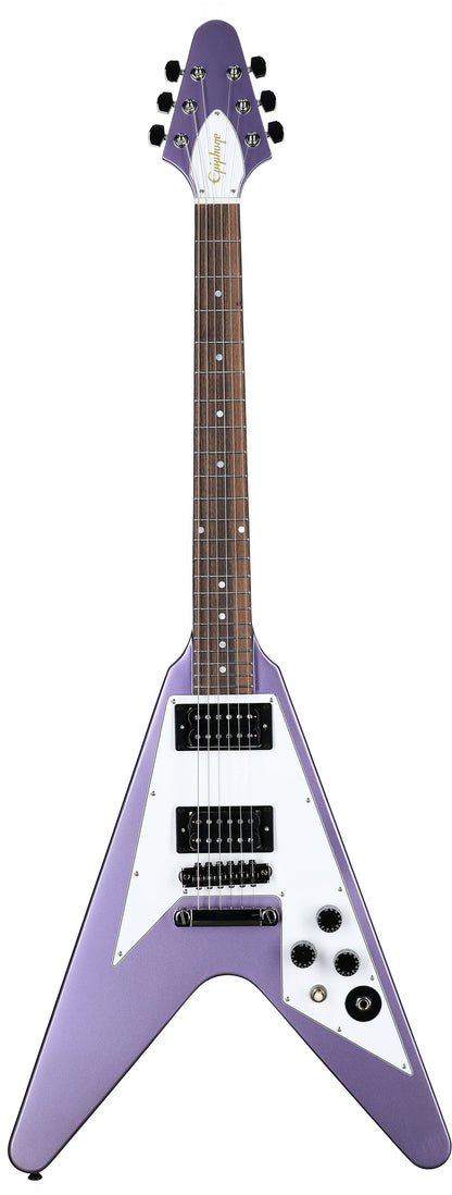 Epiphone Kirk Hammett 1979 Flying V Electric Guitar In Purple