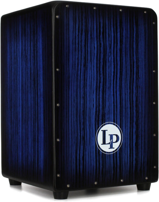 Latin Percussion Aspire Accents Cajon in Blueburst Streak