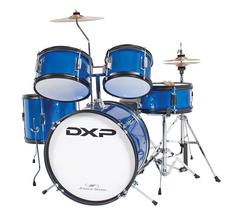 DXP Junior Series 5-Piece Drum Kit in Metallic Blue
