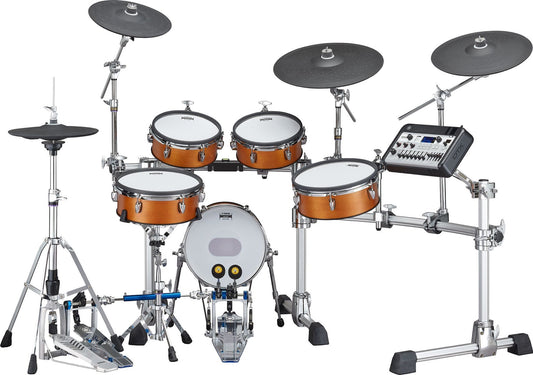 Yamaha DTX10KM Mesh Heads Electronic Drum Kit in Real Wood Finish