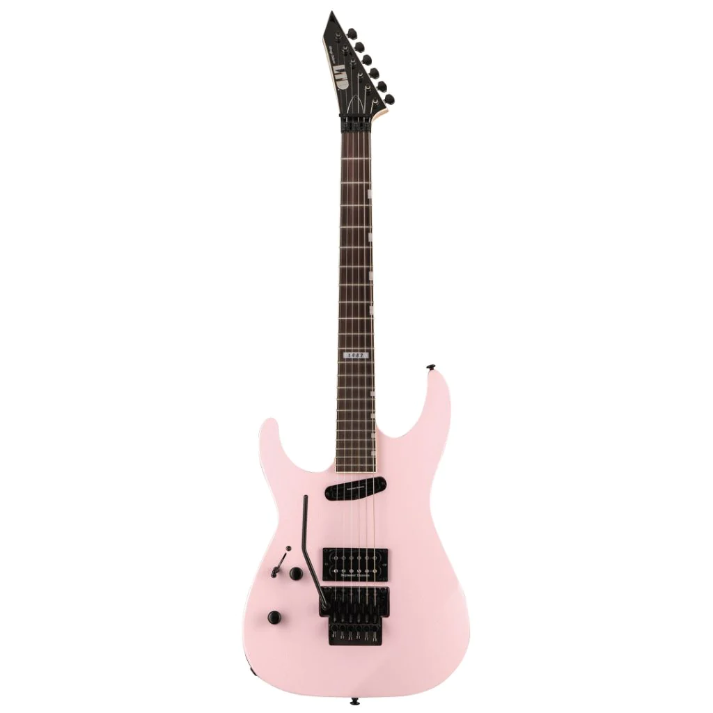 ESP LTD Mirage Deluxe '87 Left Handed Electric Guitar in Pearl Pink