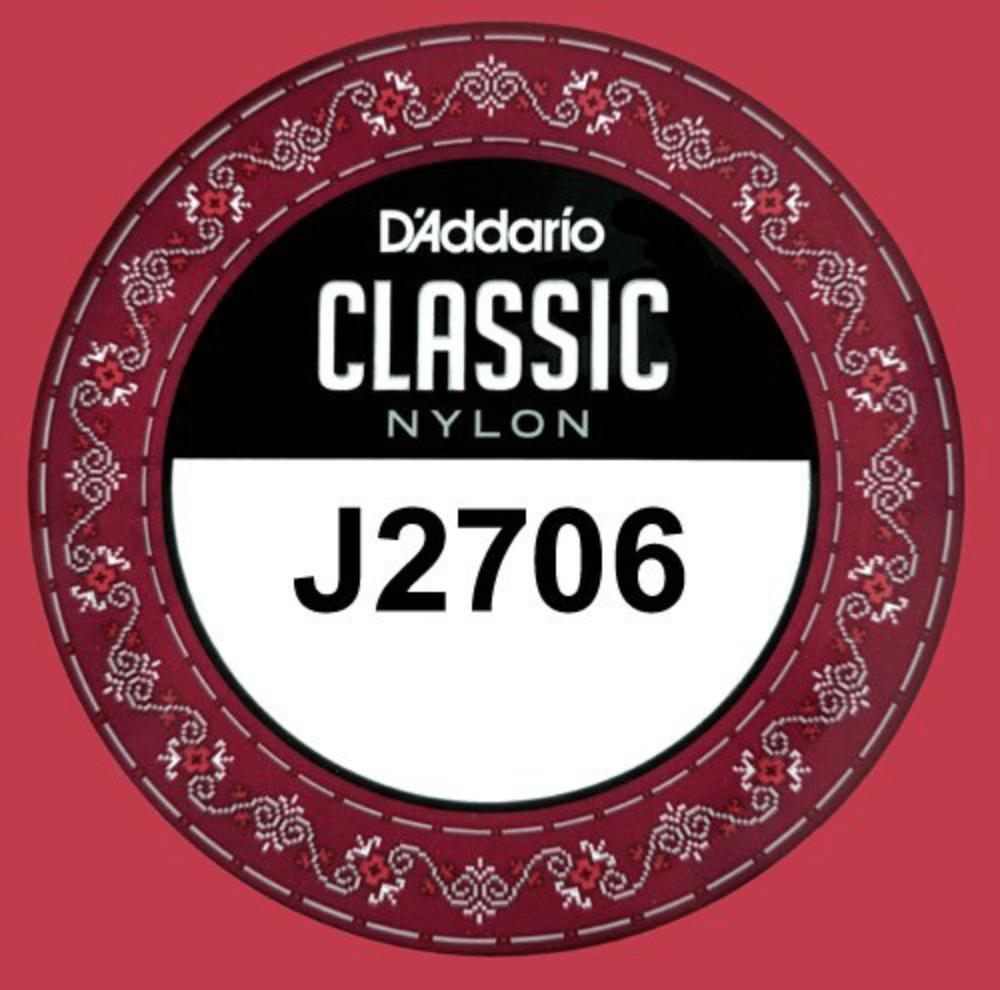 D'Addario J2706 Student Nylon Normal Tension Classical Guitar Single 6th String .043  Gauge