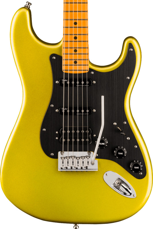 Fender American Ultra II Stratocaster HSS, Maple Fingerboard in Solar Flare