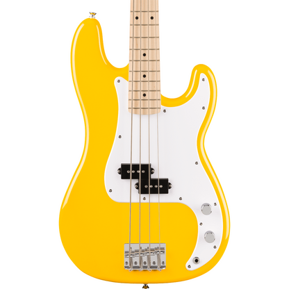 Squier FSR Squier Sonic Precision Bass, Maple Fingerboard, White Pickguard in Graffiti Yellow