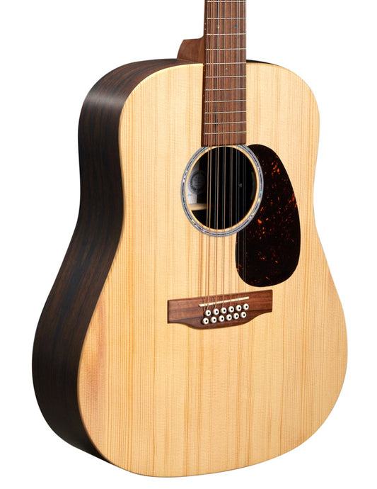 Martin X Series DX2E 12-String Acoustic Electric Guitar in Brazilian Rosewood Finish (Back / Sides)