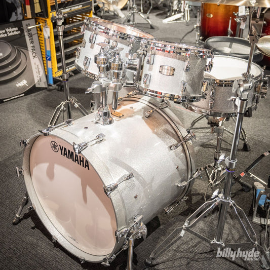 Yamaha Absolute Hybrid Maple 5-Piece Drum Kit in Silver Sparkle