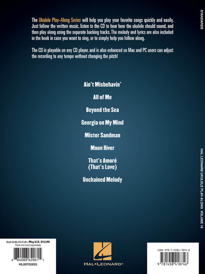 Standards Ukulele Play Along Volume 16 BK/CD