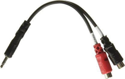 Hosa YRA154 3.5 mm TRS to Dual RCAF Stereo Breakout Cable
