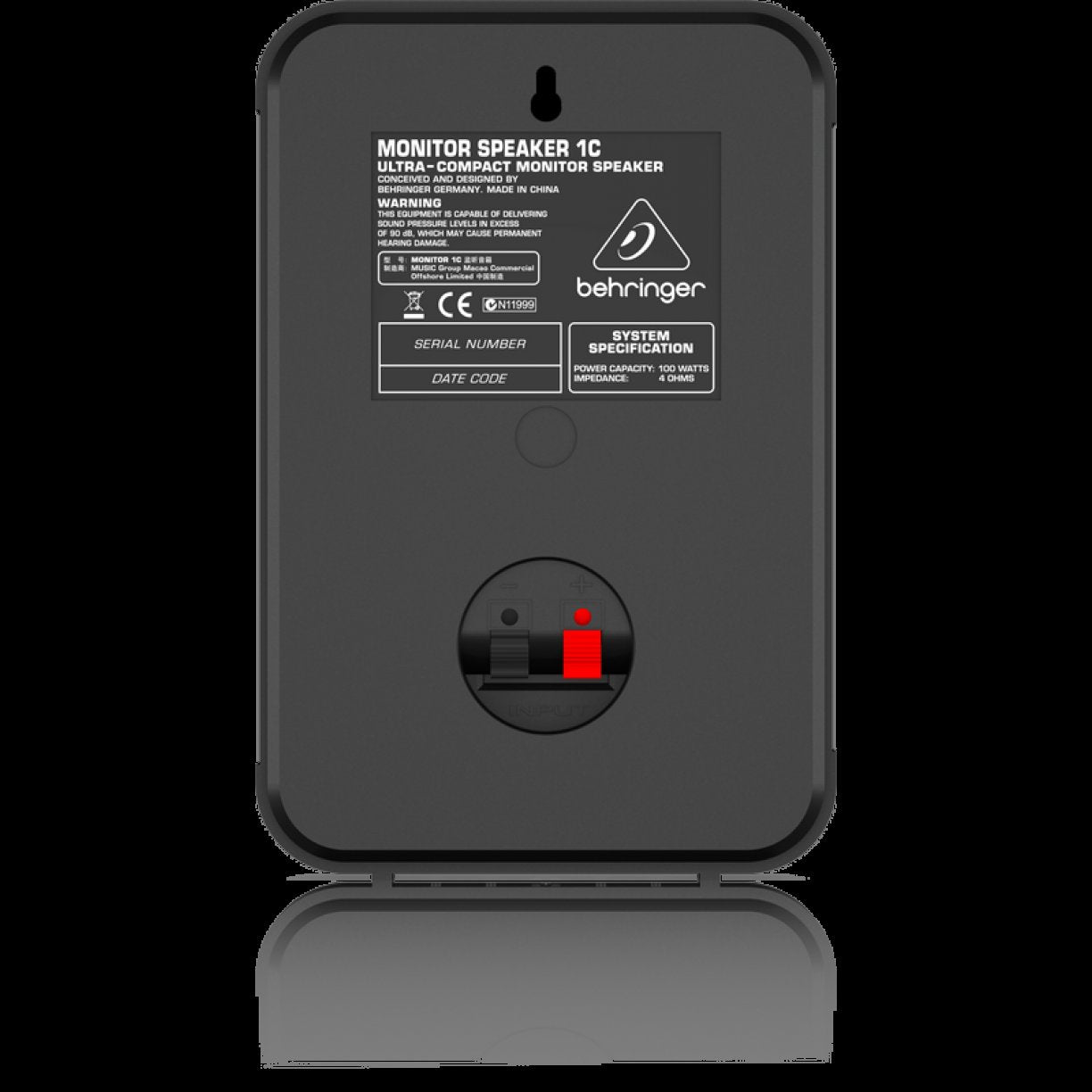 BEHRINGER 1C BK PASSIVE MONITOR SPEAKERS PAIR