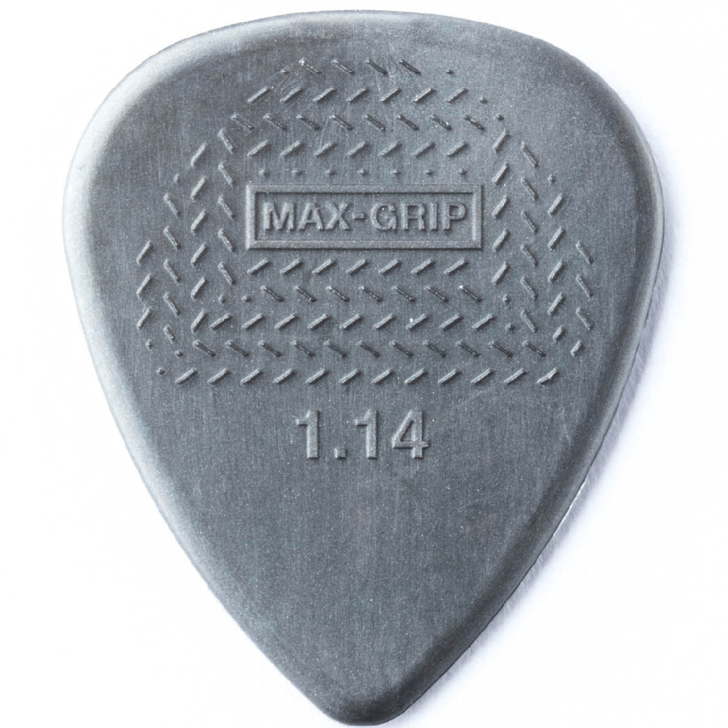 Jim Dunlop Nylon Max Grip Standard Guitar Picks 1.14mm 12 Pack in Grey