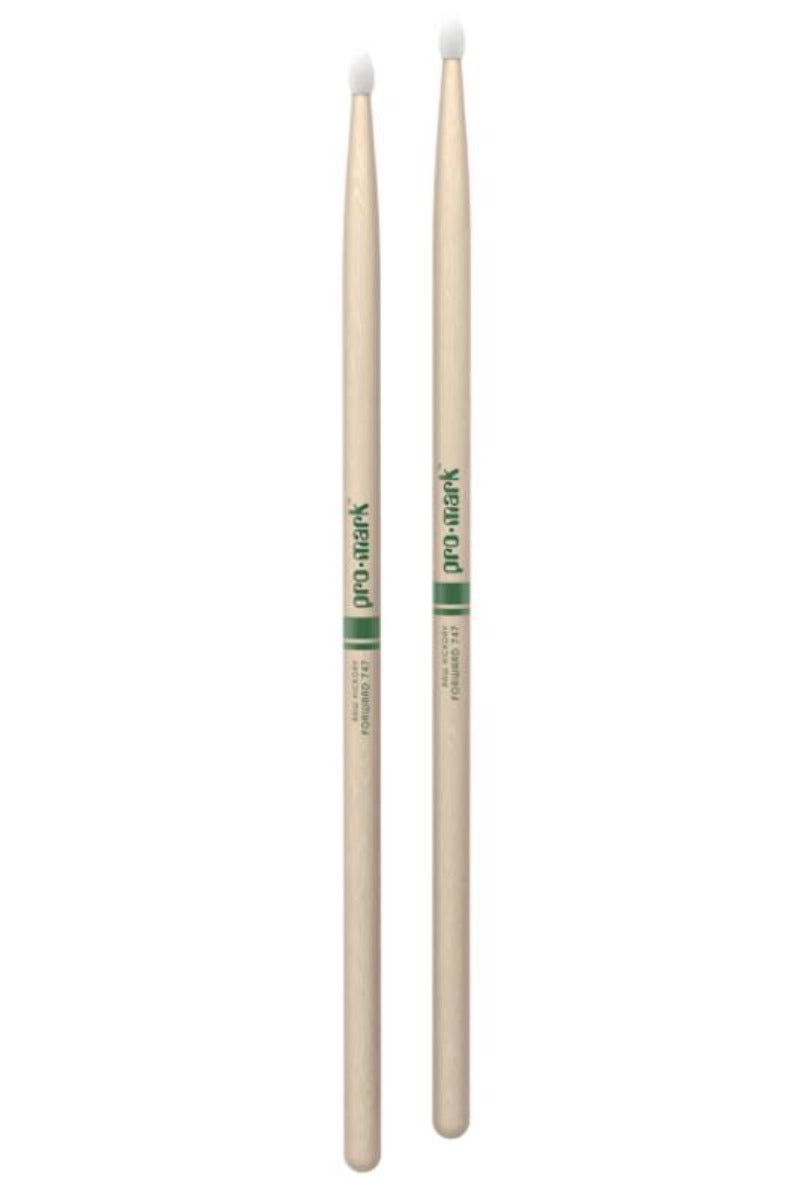 Promark Forward 747 Raw Hickory Nylon Tip DrumSticks
