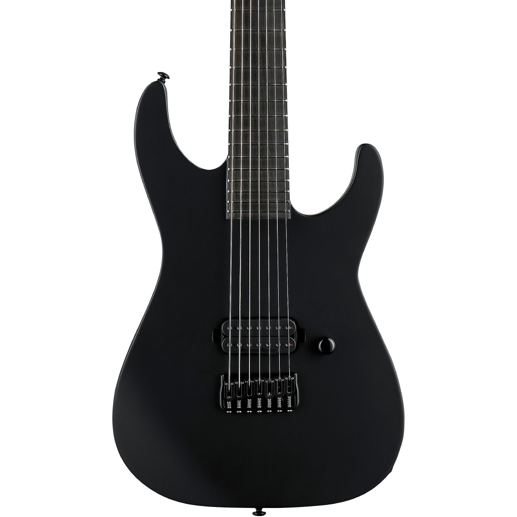 ESP LTD M 7HT Baritone Black Metal 7 String in Black Satin