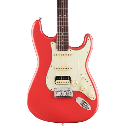 Fender American Ultra Luxe Vintage '60s Stratocaster HSS Electric Guitar, Rosewood Fingerboard in Fiesta Red