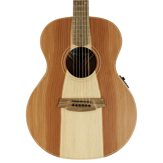 Cole Clark CCAN2E LH RDBL Grand Auditorium Left Handed Acoustic Electric Guitar in Natural Satin