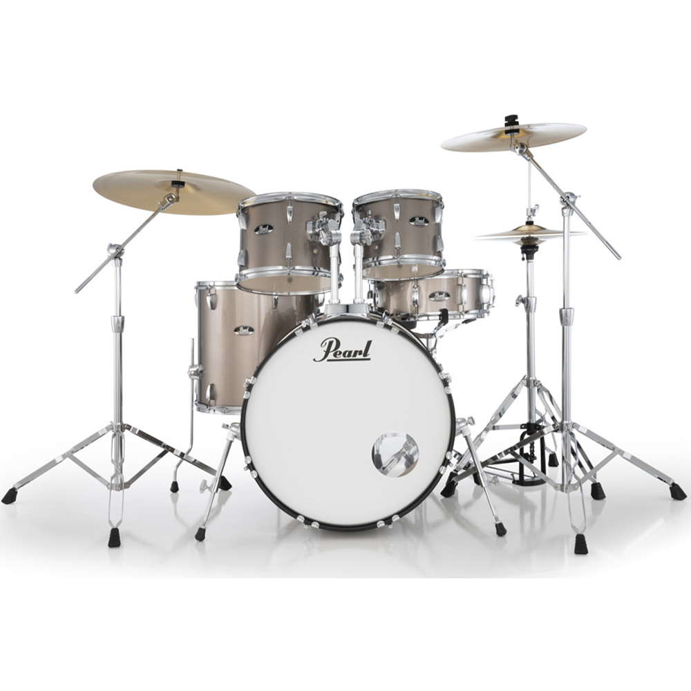 Pearl Roadshow-Plus 5-Piece Drum Kit with Pearl Cymbal Pack in Bronze Metallic