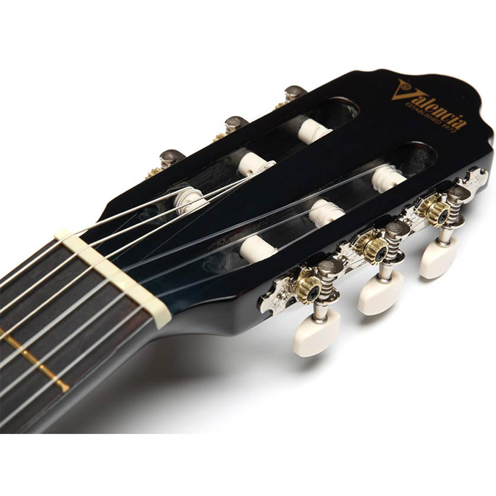 Valencia Series 100 Full Size Classical Guitar in Blue Sunburst
